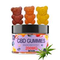 Custom 200mg Each Bottle Multivitamin CBD gummy Organic Full spectrum vitamins For Pain